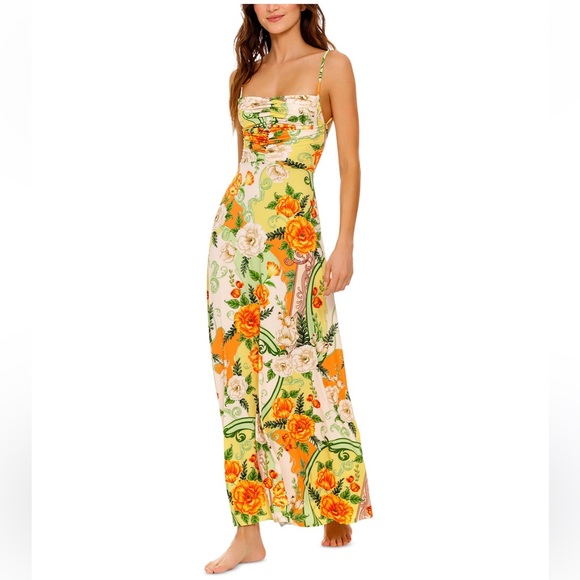 Agua Bendita Arista Ete Floral Dress - Picture 1 of 10